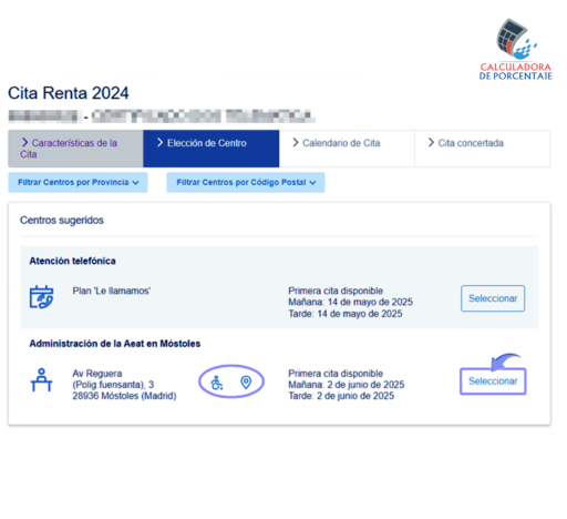 cita presencial renta 2024 10.1