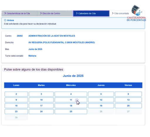 cita presencial renta 2024 11.1