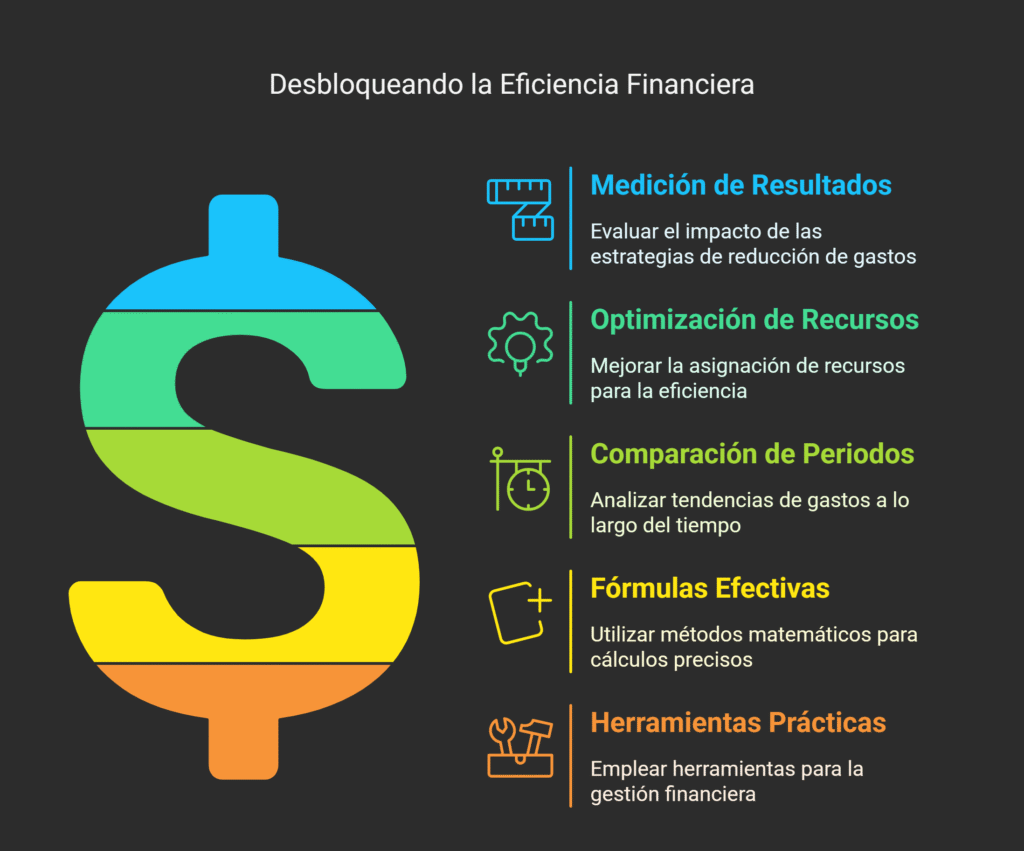 Cómo calcular el porcentaje de reducción de gastos no2